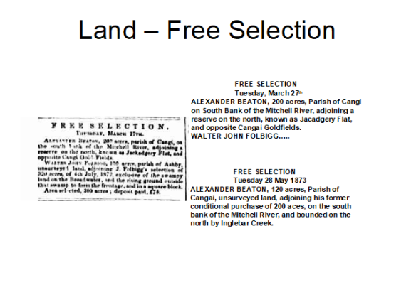 Land-Free Selection
