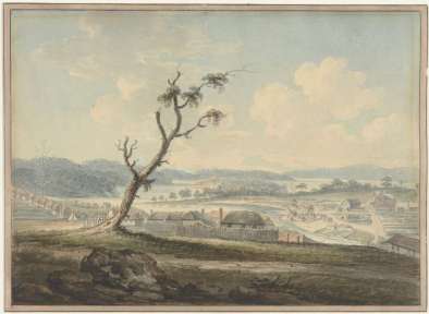 Eastern View of Sydney,1797,by Edward Dayes
